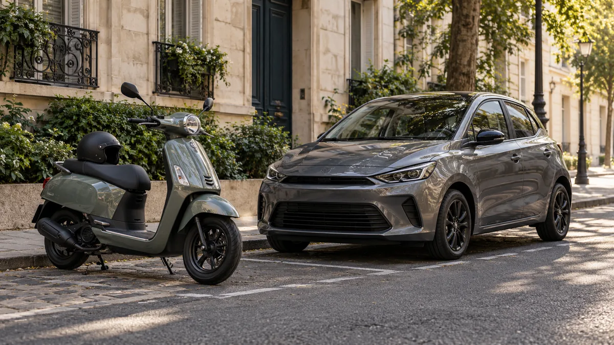 Scooter ou voiture : le vrai gain sur le carburant