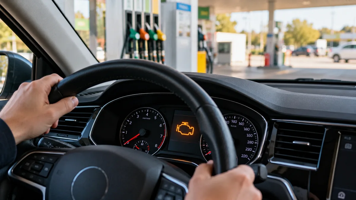 Voyant moteur après un plein : les vérifications utiles